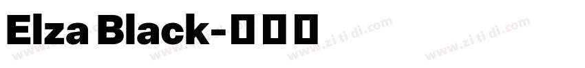 Elza Black字体转换